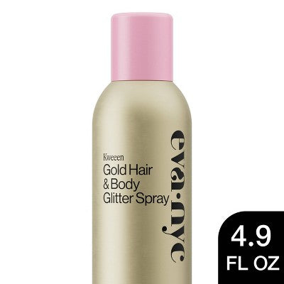 Eva NYC Kweeen Gold Hair & Body Glitter Spray 4.9oz - New