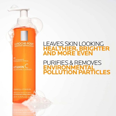La Roche Posay Brightening Vitamin C Antioxidant Foaming Face Cleanser 6.76 fl oz - Imperfect Container