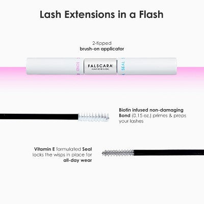 KISS Falscara False Lash Clusters Bond & Seal & Clear 0.29oz. - Imperfect Box