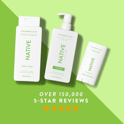 Native Solid Deodorant for Women & Men Cucumber & Mint  2.65oz - New