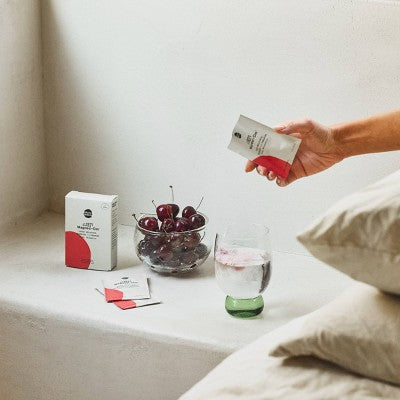 Moon Juice Sleepy Magnesi-Om Magnesium Powder Sleep Supplement Organic Cherry 0.98oz/7ct - Imperfect Box