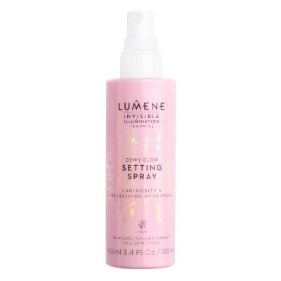 Lumene Invisible Illumination Dewy Glow Setting Spray 3.4 fl oz - Imperfect Container