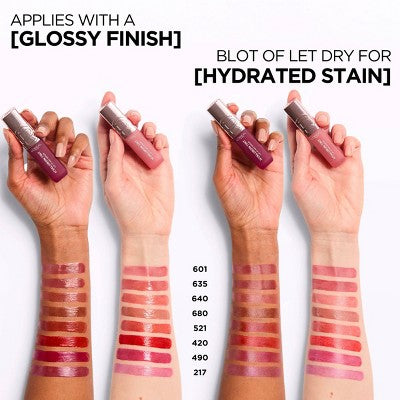 L'Oreal Paris Paradise Hyaluron Tint Lip Stain Serum 680 Nude Espresso 0.16 fl oz - Imperfect Container