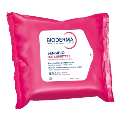Bioderma Sensibio H2O Facial Cleansing And Makeup Removing Wipes For Sensitive Skin 25ct - New