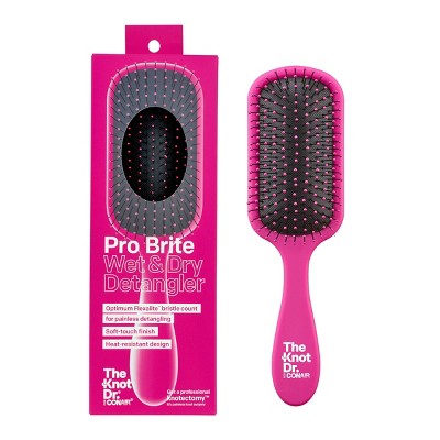 The Knot Dr. for Conair Pro Brite Wet & Dry Detangling Hair Brush Pink - Imperfect Box