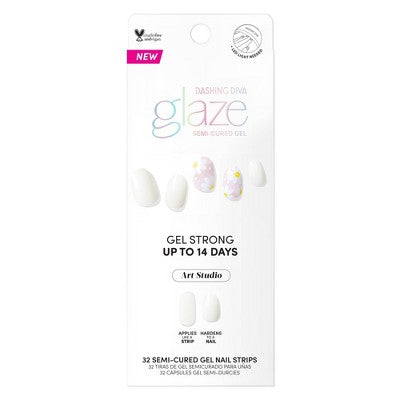 Dashing Diva Glaze Semi-Cured Gel Nail Polish Strips Daisy Dukes 32ct - Imperfect Box