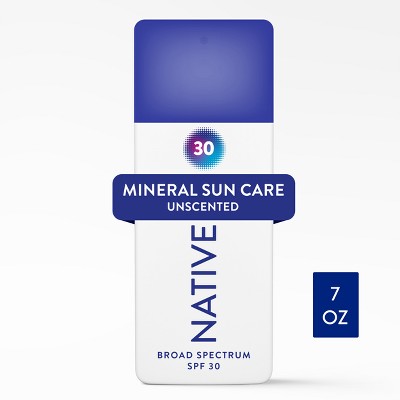 Native Mineral Sunscreen Spray Unscented SPF 30 7 fl oz - Imperfect Container