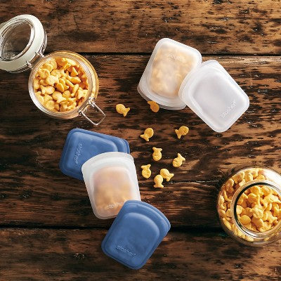 Stasher Reusable Silicone Travel Accessories Bag Set 2pk - Imperfect Box