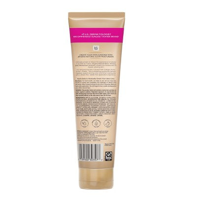 Jergens Natural Glow Skin Firming Daily Moisturizer + Self Tanner Tanning Lotion Medium to Deep 10 fl oz - Imperfect Container