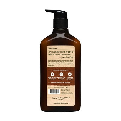 DR. SQUATCH Men's Natural Hand Lotion Wood Barrel Bourbon 10 fl oz - New