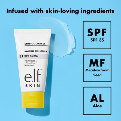 e.l.f. SKIN Suntouchable Invisible Sunscreen SPF 35 1.7 fl oz - Imperfect Box