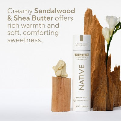 Native Spray Deodorant Sandalwood & Shea Butter 3.5oz - Missing Lid