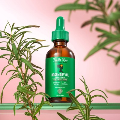 Camille Rose Rosemary Oil Strengthening Hair & Scalp Drops 1.9 fl oz - Imperfect Container