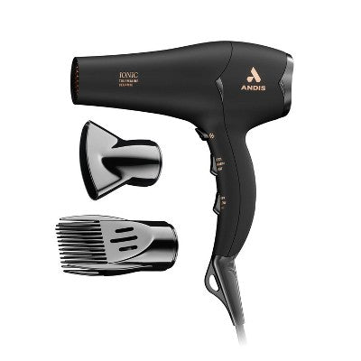 Andis Pro Dry Soft Grip Tourmaline Ionic Ceramic 1875W Hair Dryer Black - Imperfect Box