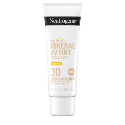 Neutrogena Mineral UV Tint Face Liquid Light Sunscreen SPF 30 1.1oz - Imperfect Box