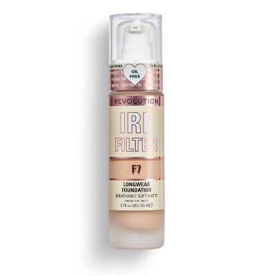 Makeup Revolution IRL Filter Longwear Foundation F7 0.7 fl oz - New