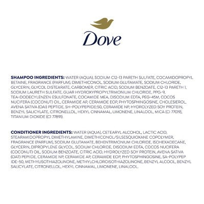 Dove Beauty Intensive Repair Shampoo & Conditioner Set for Damaged Hair  12 fl oz/ 2ct - New