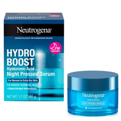 Neutrogena Hydro Boost Hyaluronic Acid Night Pressed Face Serum 1.7oz - Imperfect Box