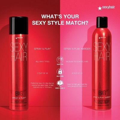 Sexy Hair Spray and Play Hairspray 10oz - Imperfect Container