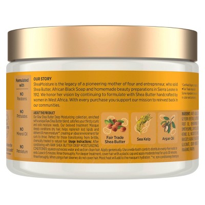SheaMoisture Raw Shea Butter Moisturizing Hair Mask 11.5oz - New