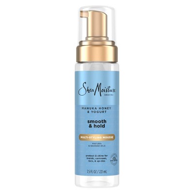 SheaMoisture Manuka Honey & Yogurt Smooth & Hold Multi-Styling Hair Mousse 7.5 fl oz - New