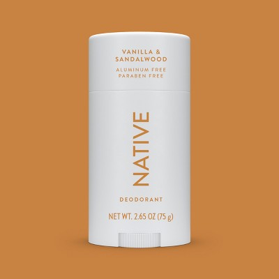 Native Solid Deodorant for Men & Women Vanilla & Sandalwood Aluminum-Free 2.65oz - New