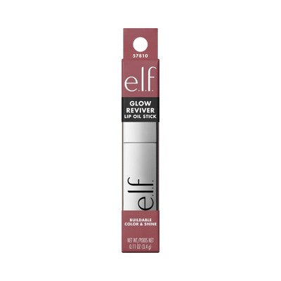 e.l.f. Glow Reviver Lip Oil Stick Mauve Mentality 0.11oz - Imperfect Box