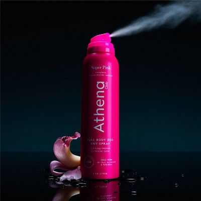 Athena Club Dry Touch Deo Body Spray Super Pink 4oz - Imperfect Container