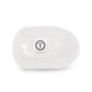 TELETIES Medium Flat Round Hair Clip Coconut White - New