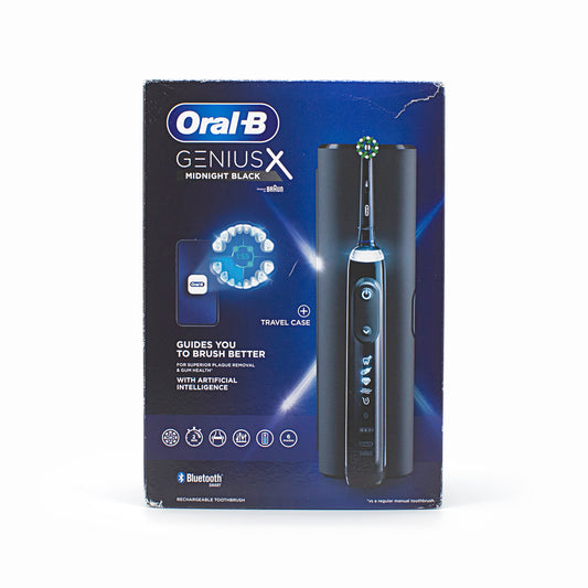 Oral B Genius X Electric Toothbrush MIDNIGHT BLACK - Renewed