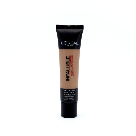 L'Oreal Infallible 24hr-Matte Mattifying Infallible Foundation 32 AMBER 35ml - New