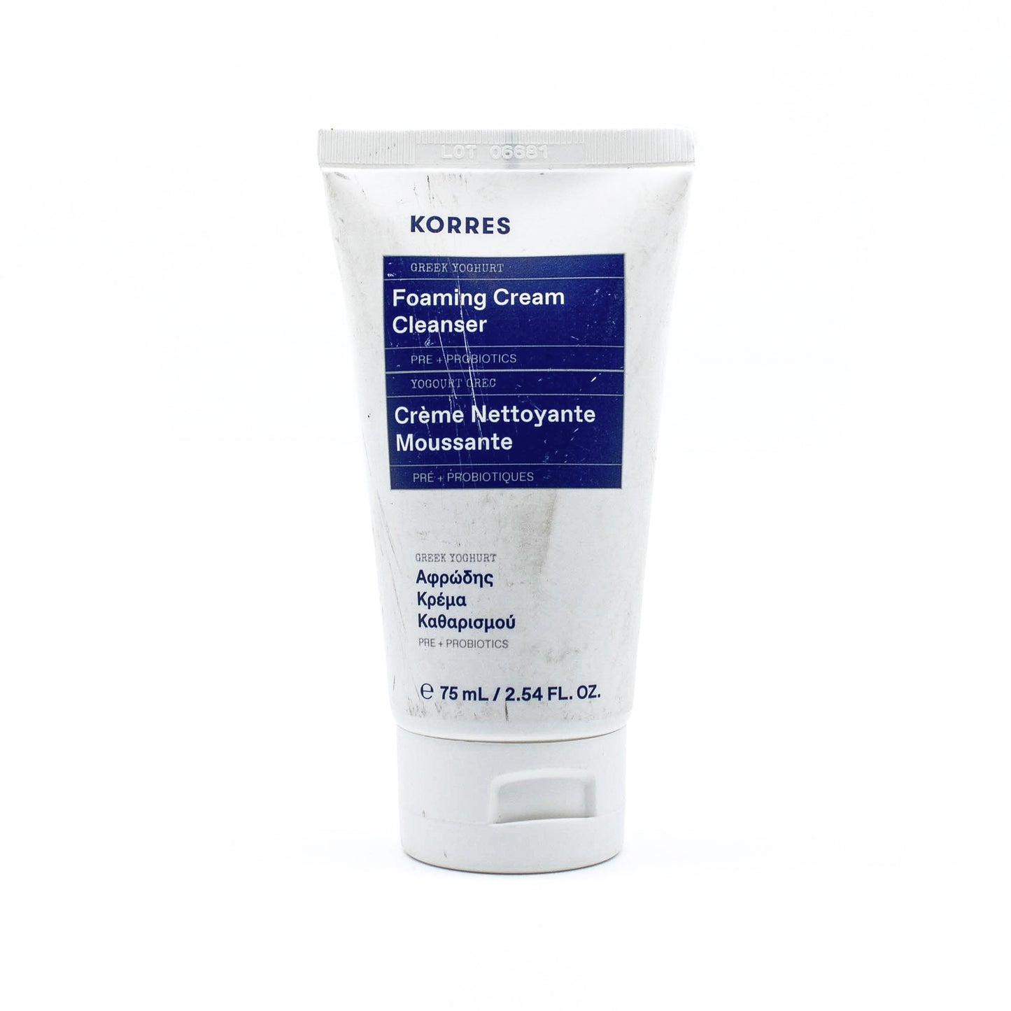 Korres Foaming Cream Cleanser 2.54oz - Imperfect Container