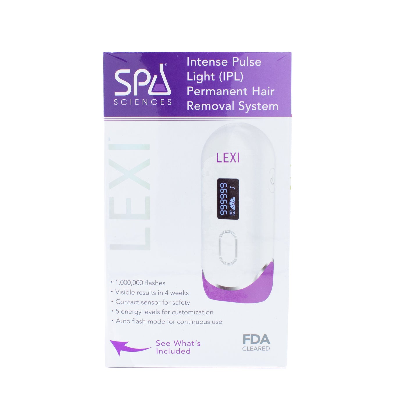 Spa Sciences LEXI IPL Permanent Hair Removal System - New