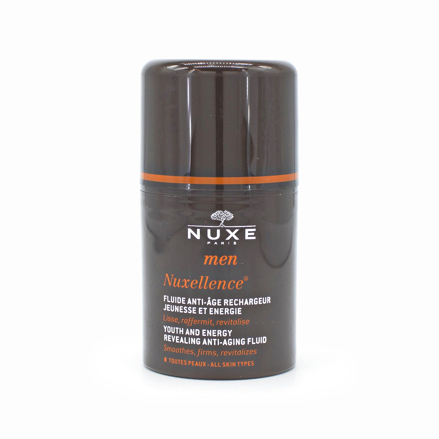 NUXE Men Nuxellence Youth and Enegry Revealing Anti-Aging Fluid 1.6oz - Imperfect Container