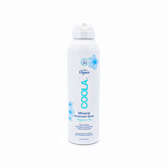 COOLA Mineral Organic Sunscreen Spray SPF 30 Fragrance-Free 5oz - New