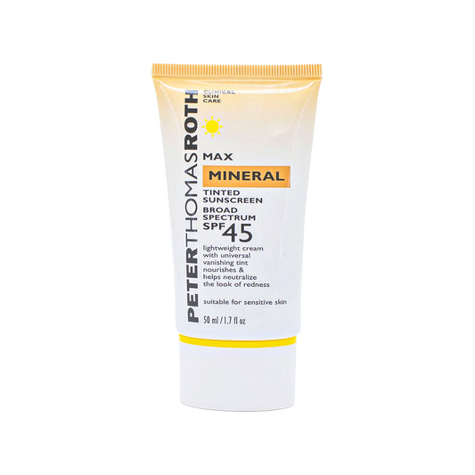 PETERTHOMASROTH Max Mineral Tinted Sunscreen SPF 45 1.7oz - Small Amount Missing