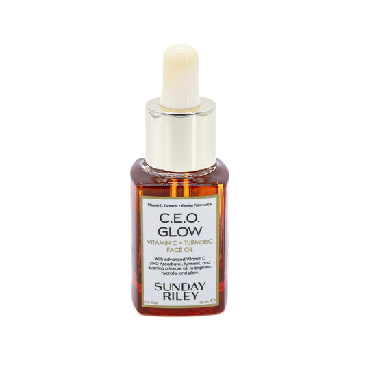SUNDAY RILEY C.E.O. Glow Vitamin C+Turmeric Face Oil .5oz - Missing Box