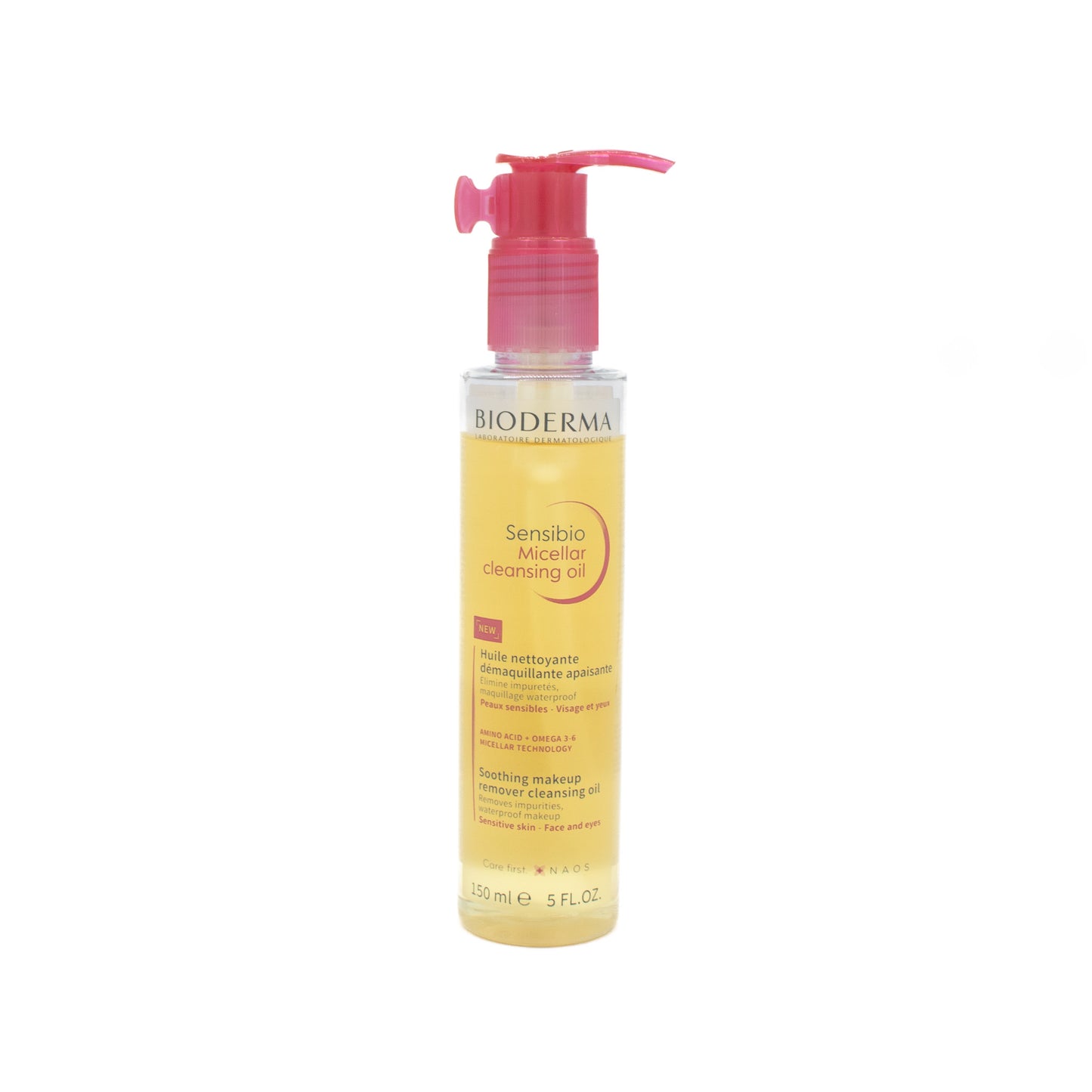 BIODERMA Sensibio Micellar Cleansing Oil Soothing Makeup Remover 5oz - Small Amount Missing