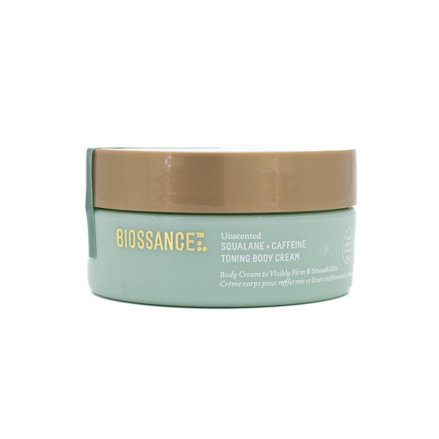 BIOSSANCE Squalane + Caffeine Toning Body Cream UNSCENTED 2.02oz - New