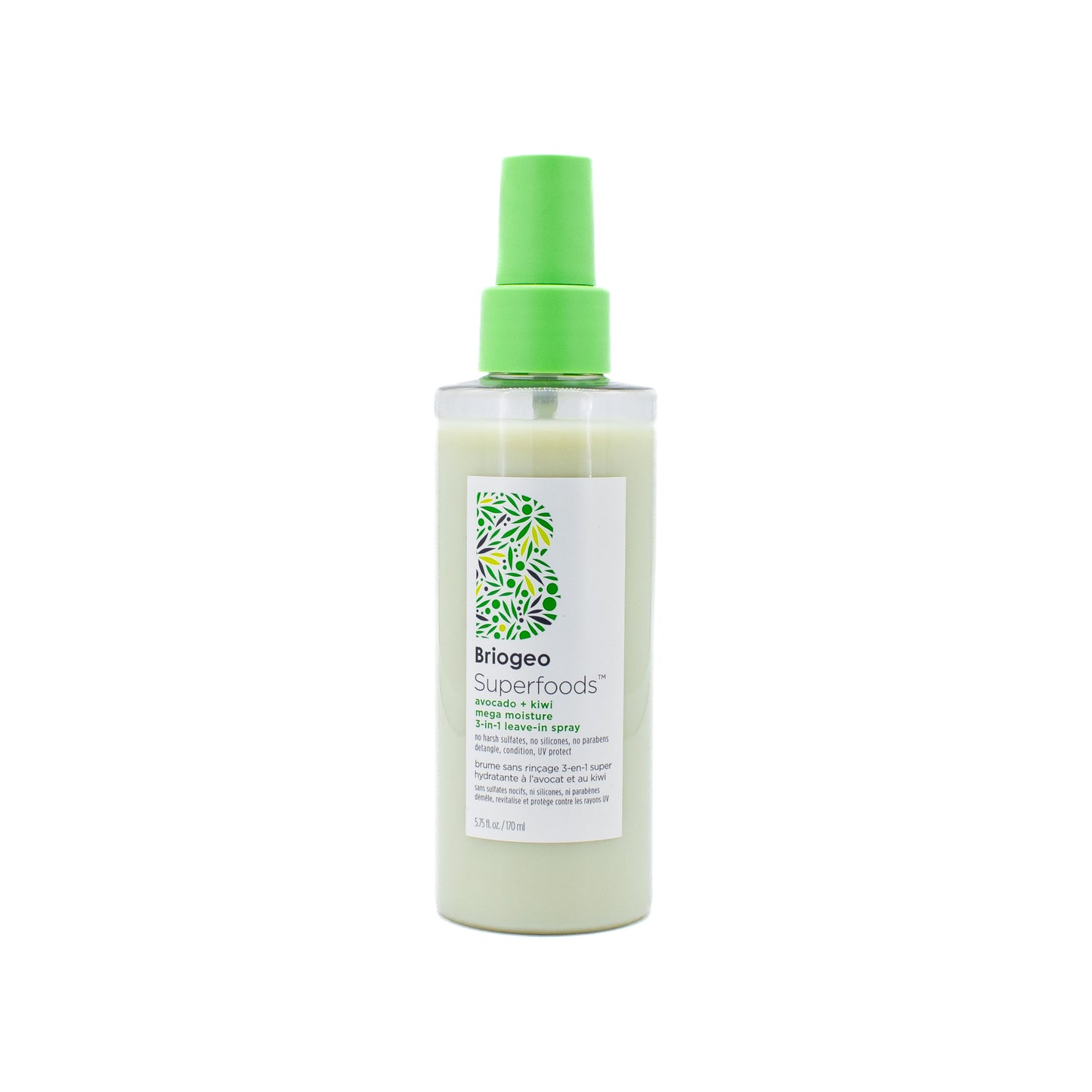 Briogeo Superfoods Avocado + Kiwi Moisture Leave-In Spray 5.75oz - Small Amount Missing