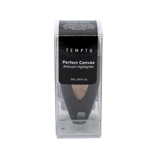 TEMPTU Perfect Canvas Airbrush Highlighter ROSE GOLD .10 fl oz - Imperfect Box