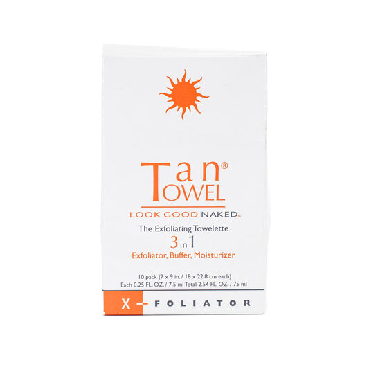 Tan Towel 3 in 1 Exfoliating Towelette 10 Pack - Imperfect Box