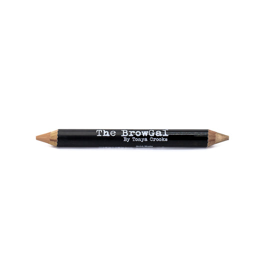 The BrowGal Highlighter Pencil 02 GOLD/NUDE 0.2oz - Imperfect Box