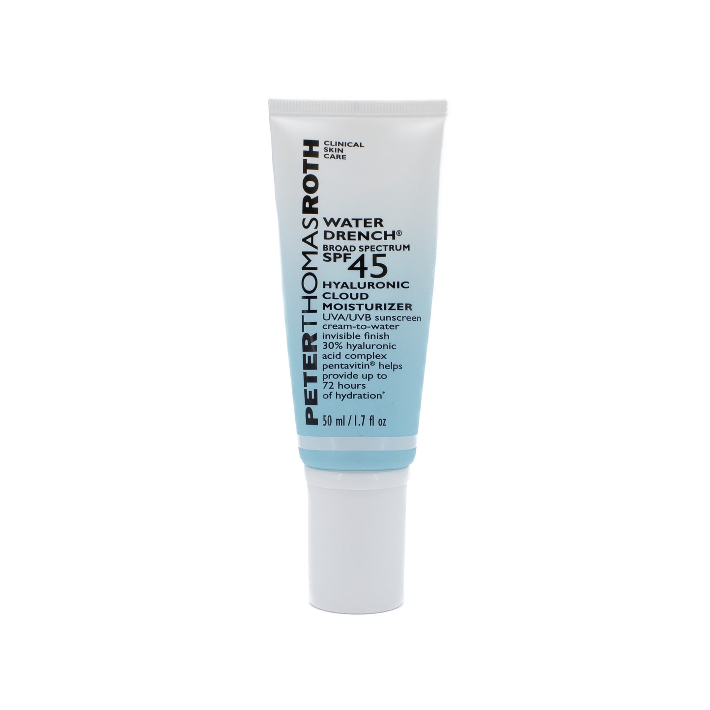 PETERTHOMASROTH  Water Drench SPF45 Hyaluronic Cloud Moisturizer 1.7oz - Small Amount Missing
