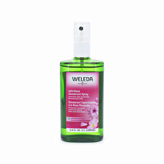 WELEDA Wild Rose 24h Deodorant Spray 3.4oz - Damaged Lid