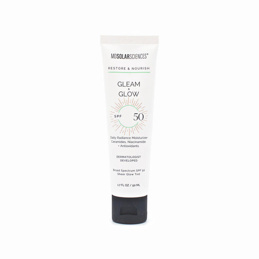 MDSOLARSCIENCES Gleam + Glow SPF50 1.7oz - Small Amount Missing