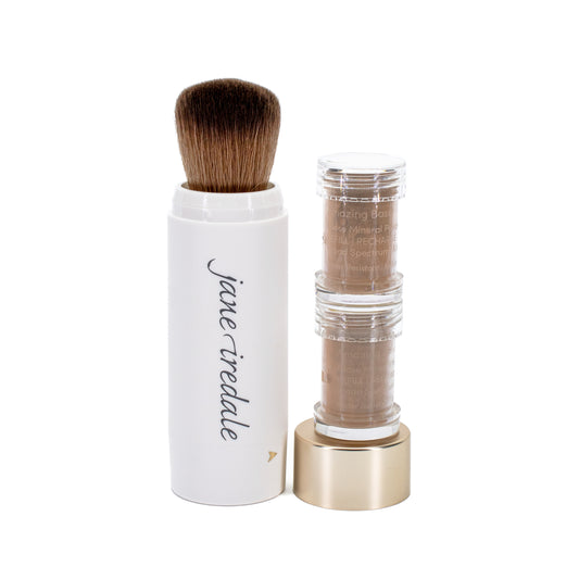 jane iredale Amazing Base Loose Mineral Powder Refillable Brush SPF15 MAHOGANY 0.18oz - Imperfect Box