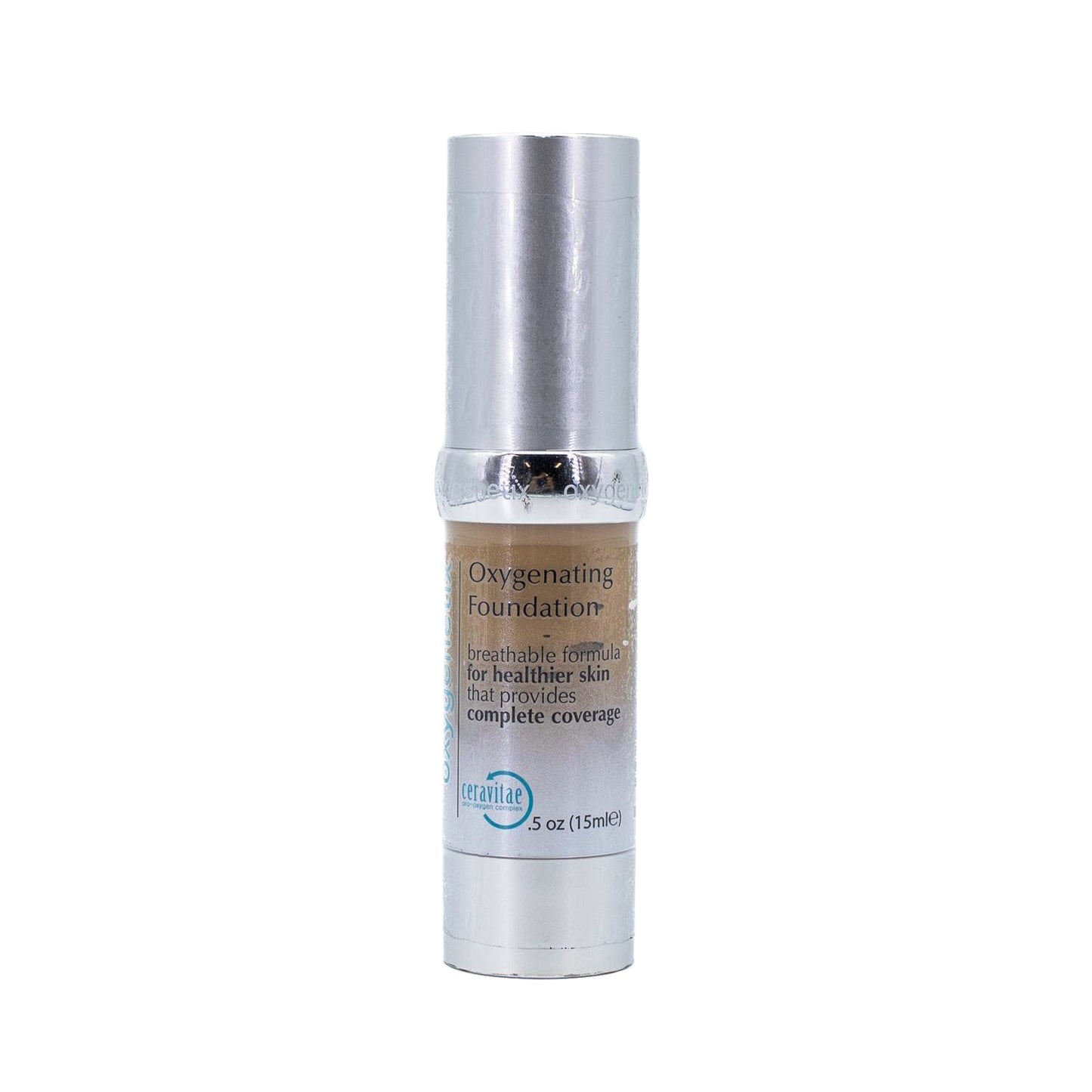 oxygenetix Oxygenating Foundation ALMOND .5oz - Small Amount Missing