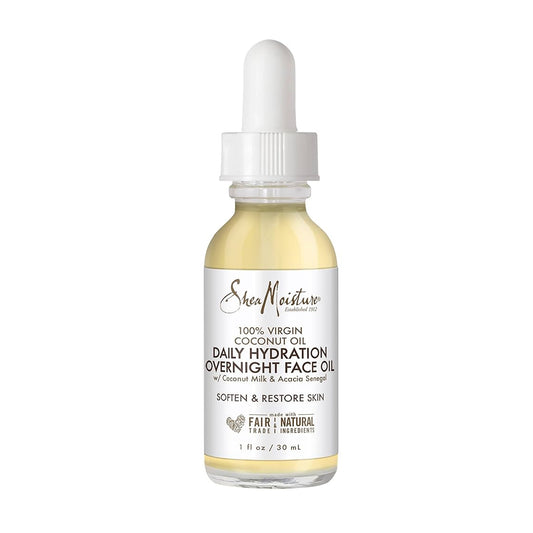 SheaMoisture 100% Virgin Coconut Daily Hydration Overnight Face Oil 1oz - New