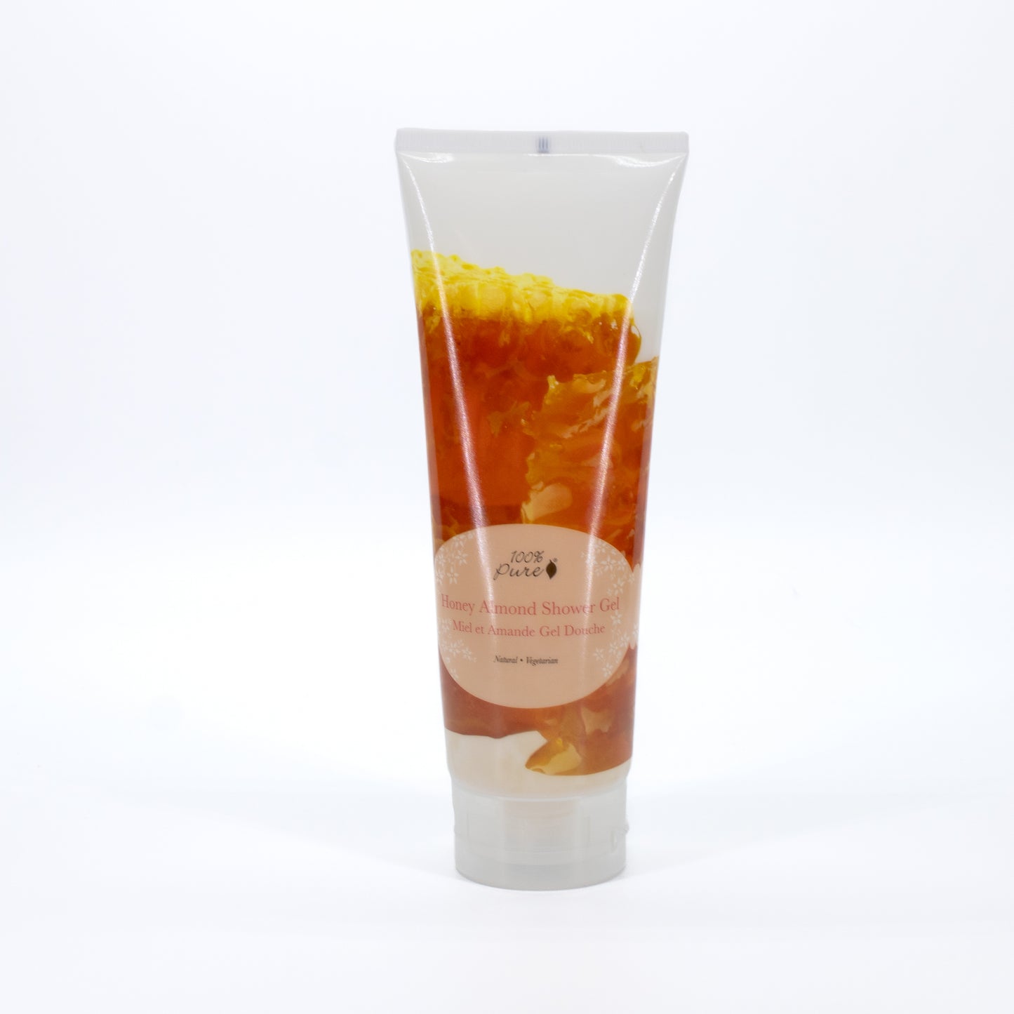 100% pure Honey Almond Shower Gel 8oz - New